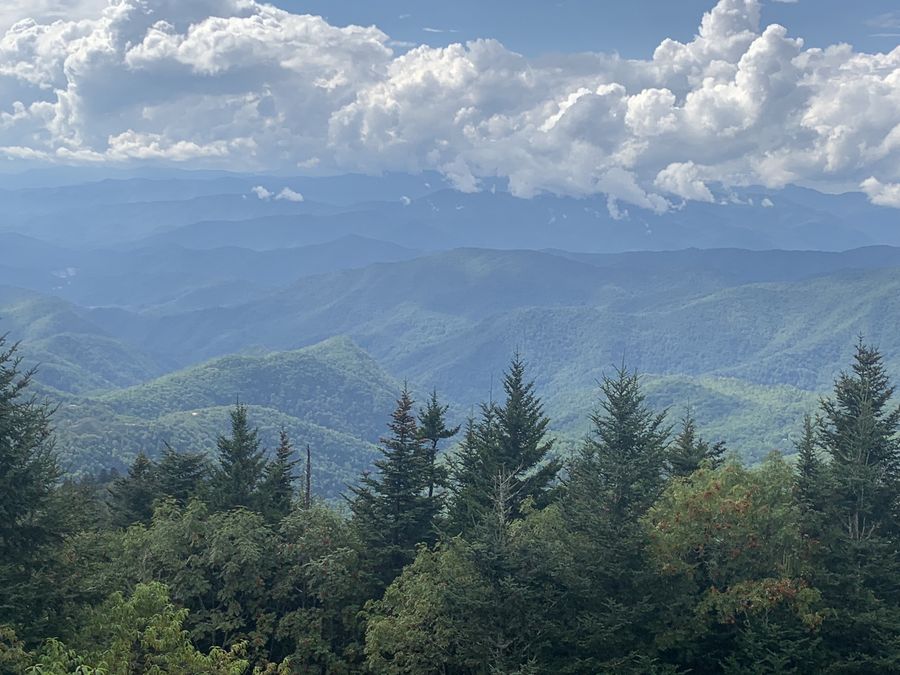 Blue Ridge mountain view