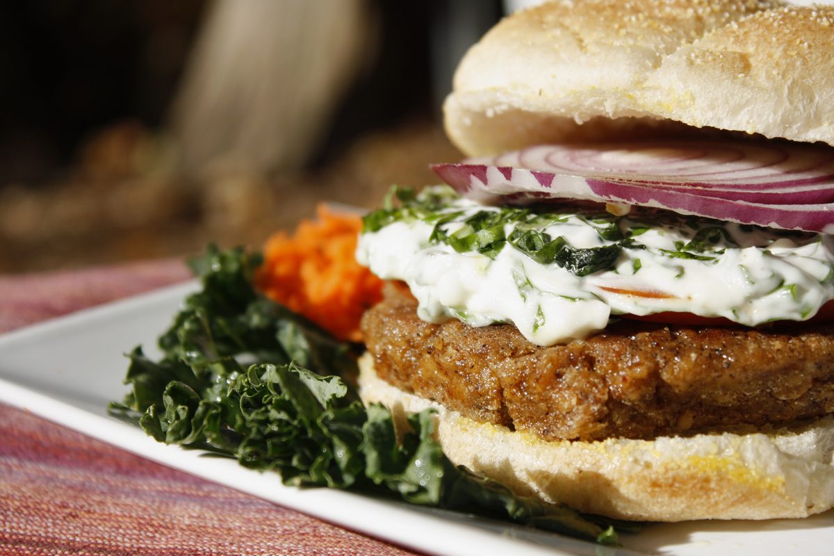 Tomato basil burger